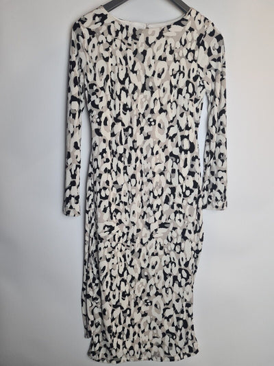 Fig & Basil Tie Waist Jersey Midi Dress Size 24 **** V340