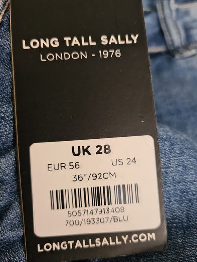 Long Tall Sally Blue Jeans Uk28 36"/92cm****Ref V343