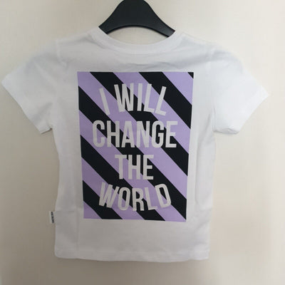 Some Time Soon I Will Change The World White Tshirt 4yrs****Ref V28