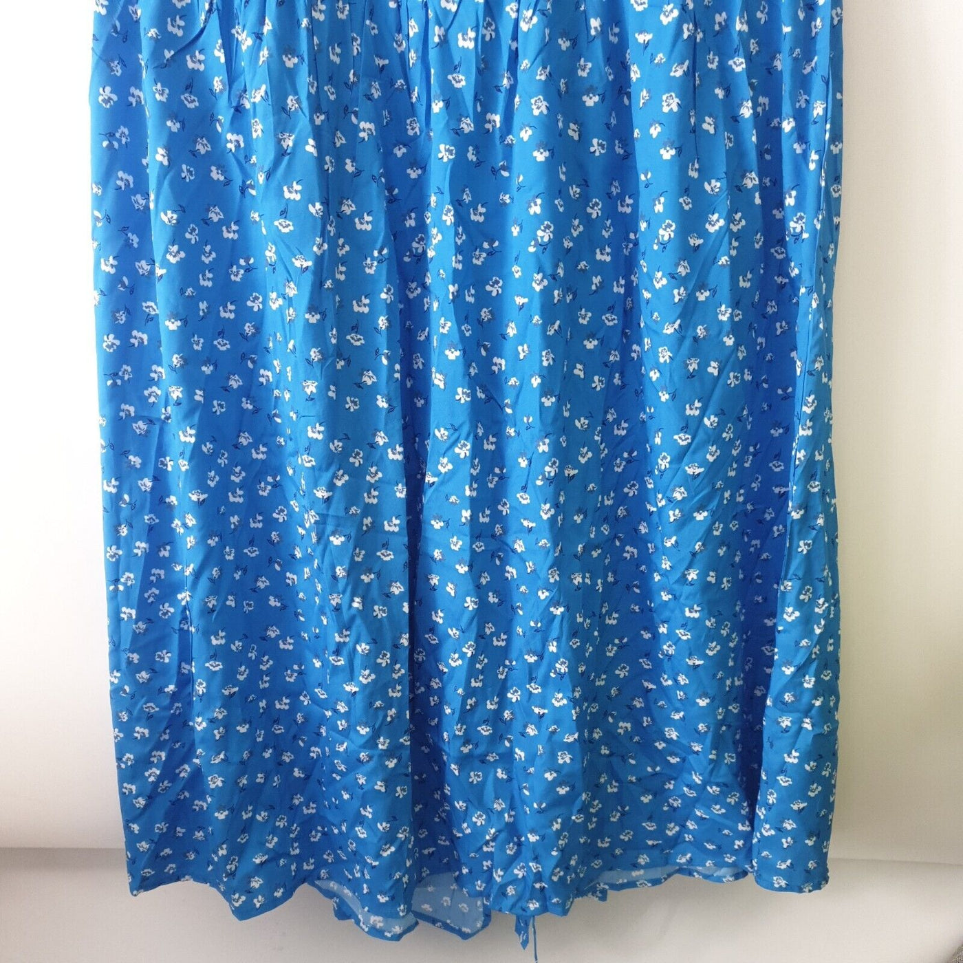 In The Style Blue Wrap Dress Floral Print Uk26****Ref V173