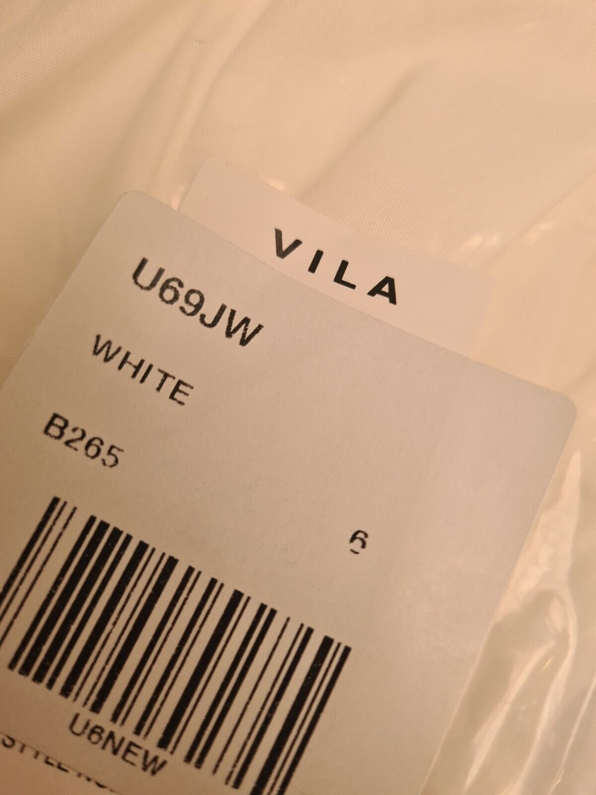 Vila White Vigimas Shirt Size 6 **** SW21