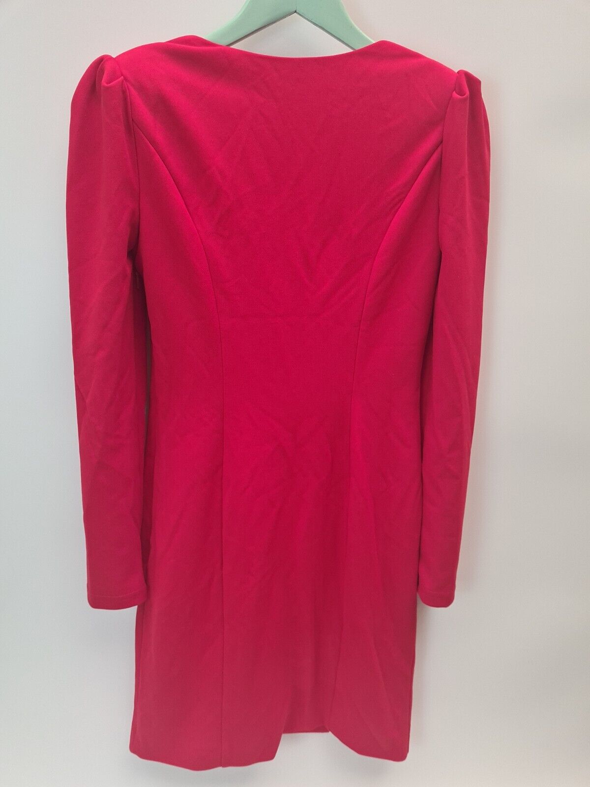 Chi Chi London Bodycon Party Dress. Long Sleeve. Red. Size UK 10 **** V314