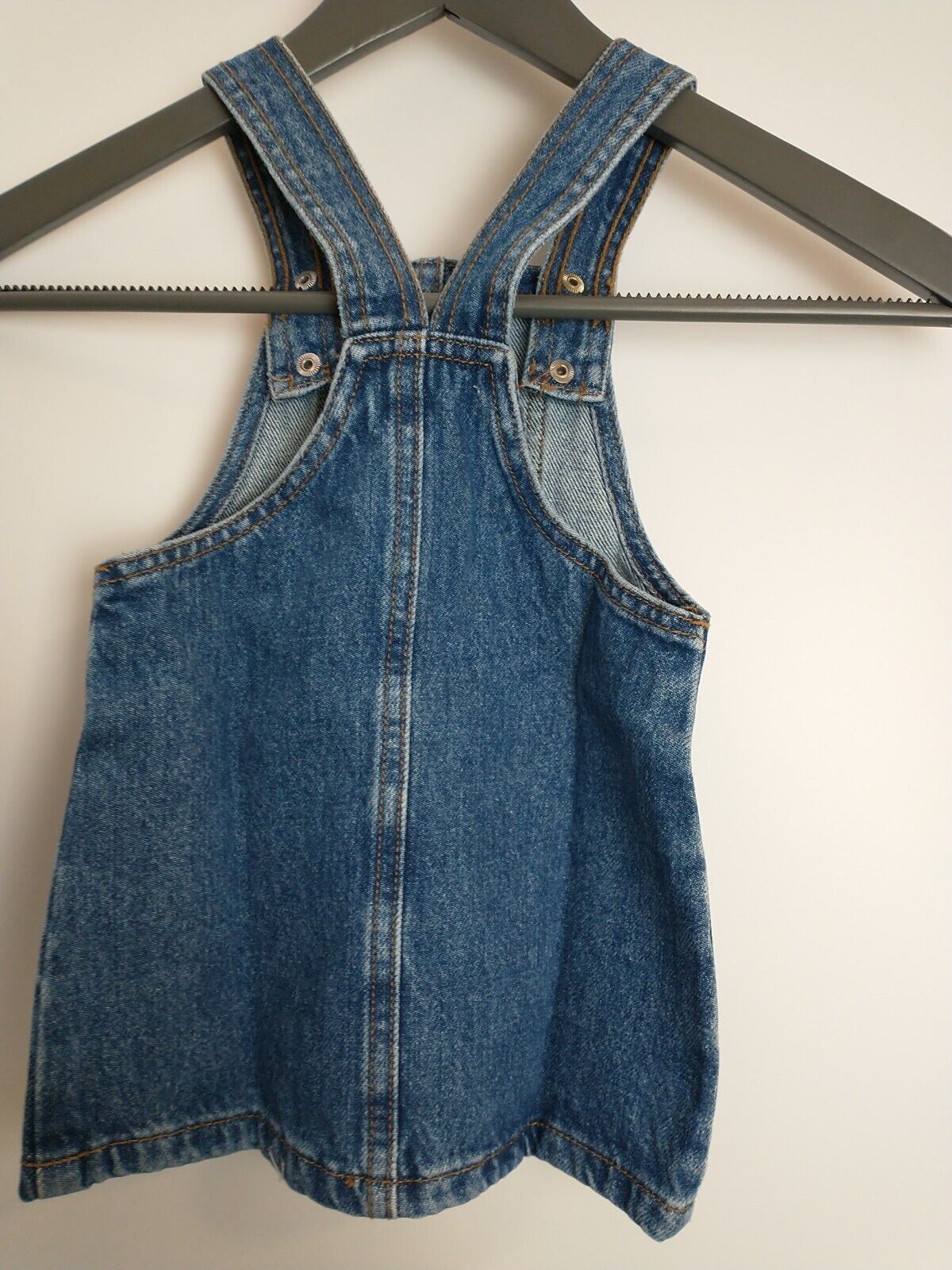 Mango Girls Elva Denim Patch Pocket Dress Size 3-4 Years **** V230