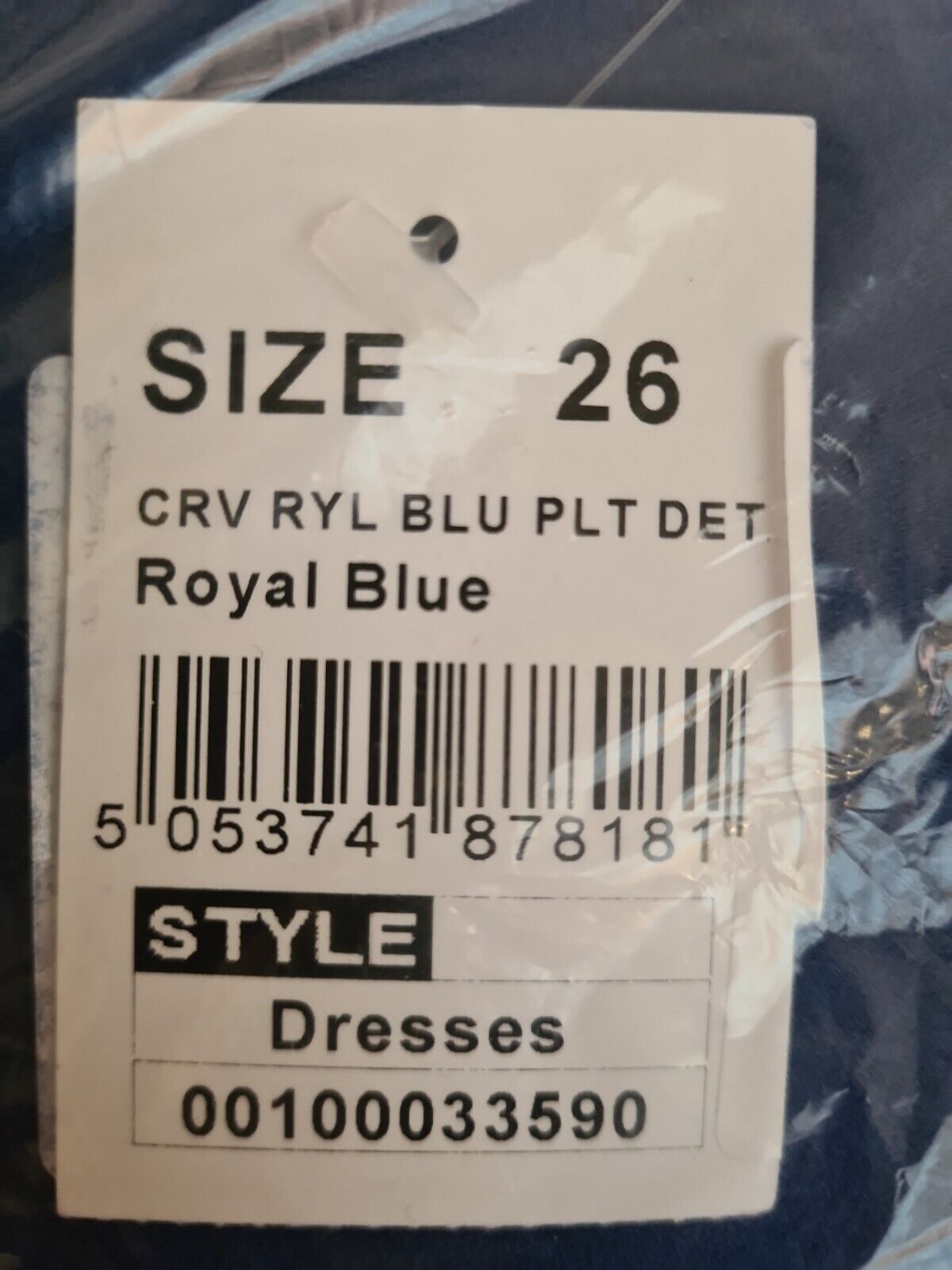 Quiz Royal Blue Bardot Wrap Midi Dress Size 26 **** V352