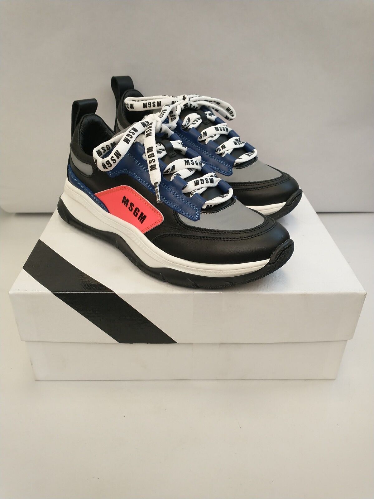 MSGM Trainers.Kids UK 13. Black/White ****RefVS1