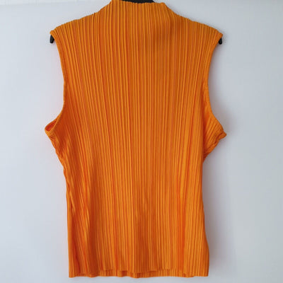 Missguided Orange high neck Sleeveless Top Uk14****Ref V42