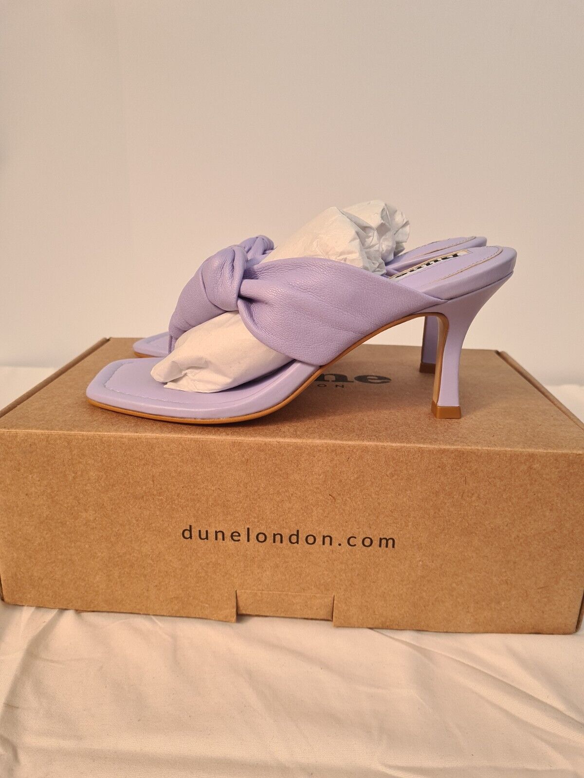 Dune London Mykonos Lilac Leather Heel Size UK 3 **** VS1