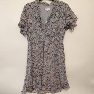 Apricot Blue Floral Dress Uk12****Ref V251