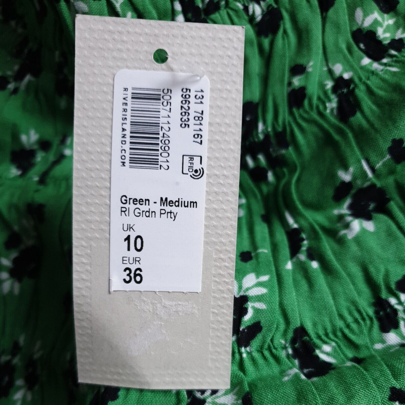 River Island Green Garden Party Dress Uk10****Ref V40