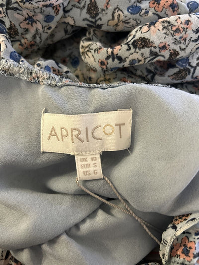 Apricot Blue Floral Dress. UK 10 **** Ref V88