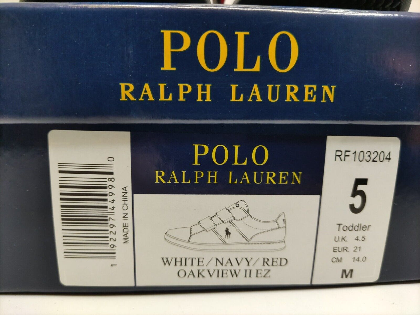 Polo Ralph Lauren Oakview. Toddlers Trainers UK 4.5. ****VS1