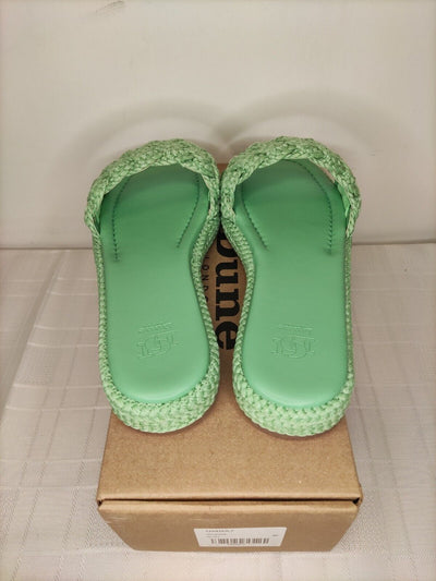 Dune LondonLakeview Crochet Slide Sandal. Green. UK 8 ****RefVS1