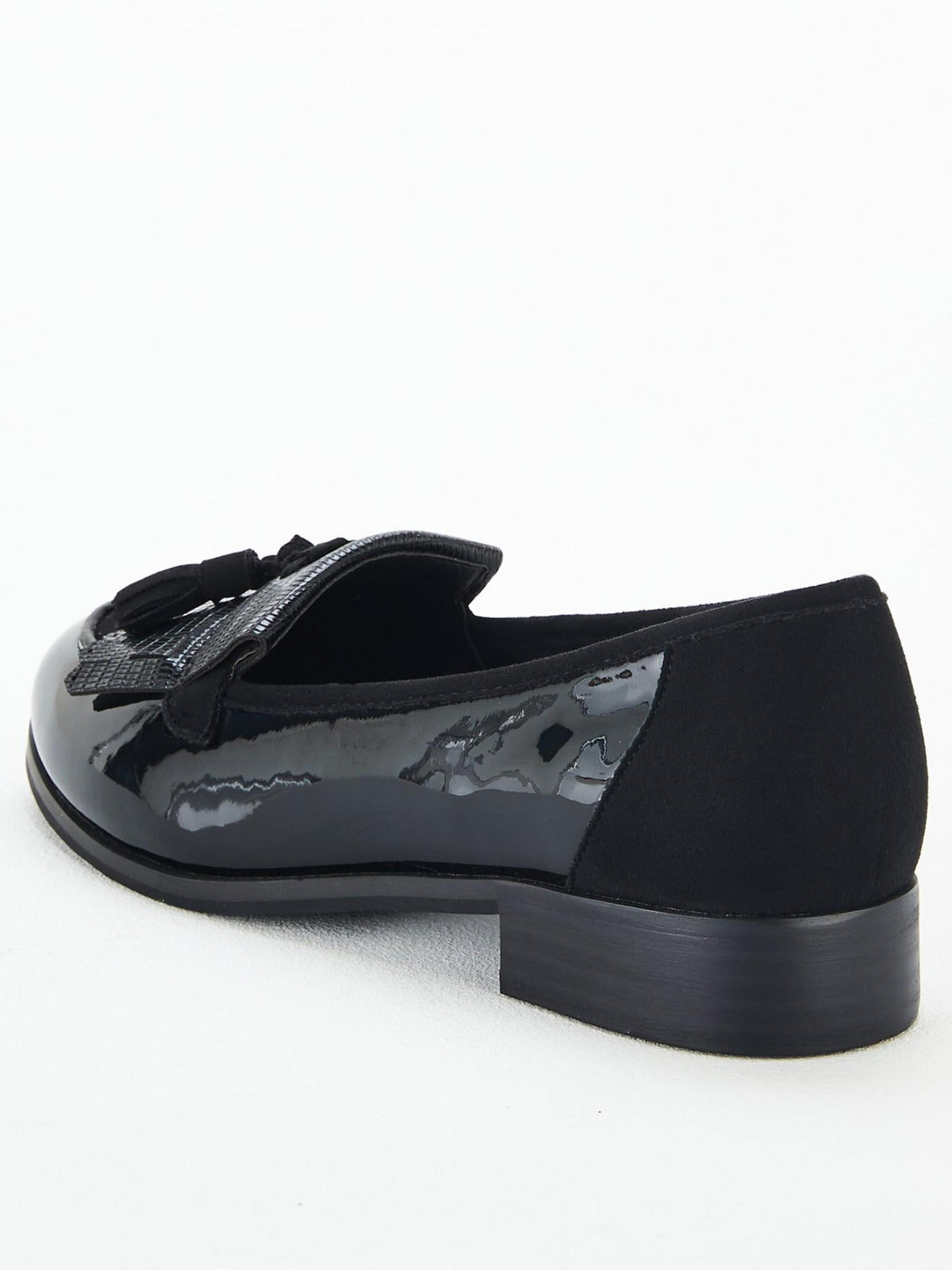 Wide Fit Tassel Loafers - Black. UK 6. (Q4VQA) ****VS1