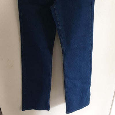 na-kd Straight Leg High Waisted Jeans Mid Blue Size 10 ****Ref V355