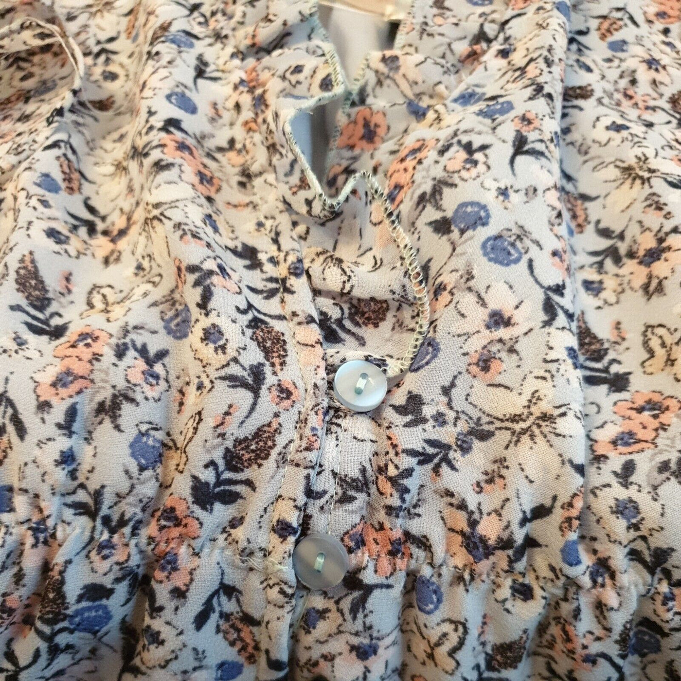 Apricot Blue Floral Dress Uk12****Ref V66