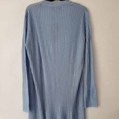 Sosandar Cardigan Long Pastel Blue Size S****Ref V65