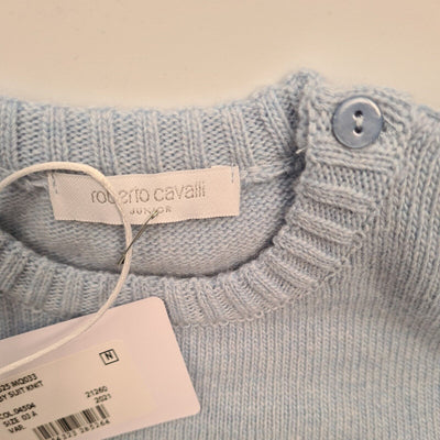 Roberto Cavalli Junior Baby Suit Knitted Blue BNWT Ref****V17