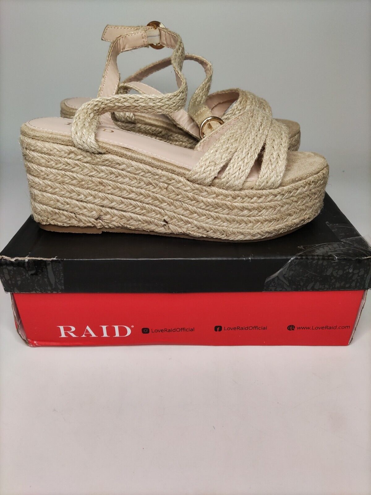 Raid Malaika Espadrilles Wedges. UK 4. ****VS2