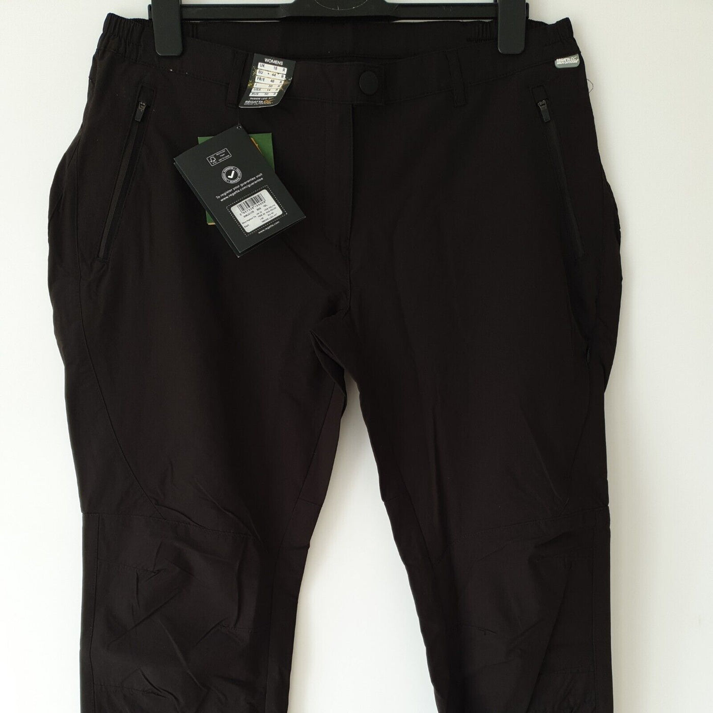 Regatta Womens Highton Outdoor Walking Hiking Trousers Black Uk 18****Ref v346