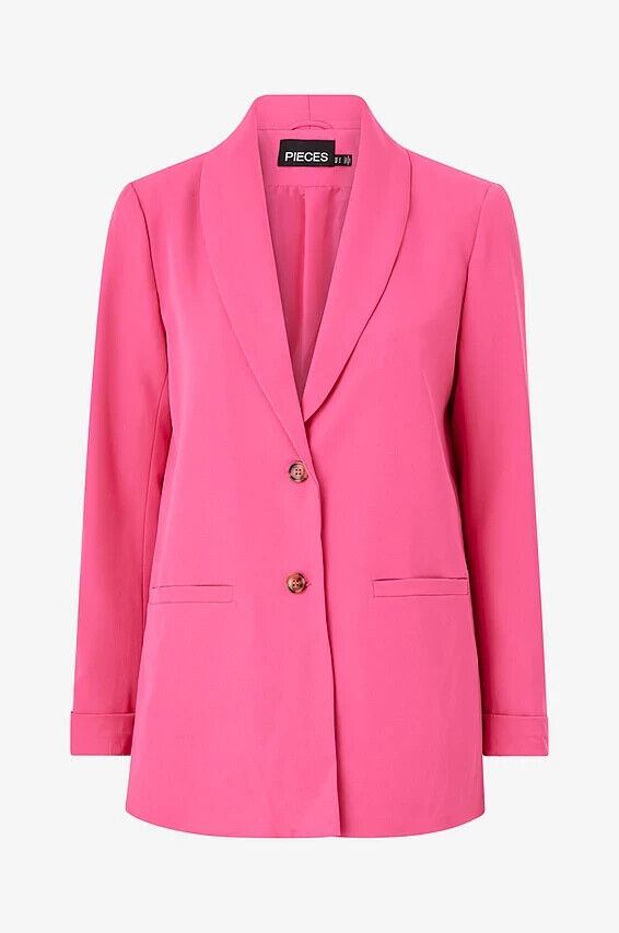 Pieces Blazer pcSize LS Loose Blazer. Pink. UK M. V390