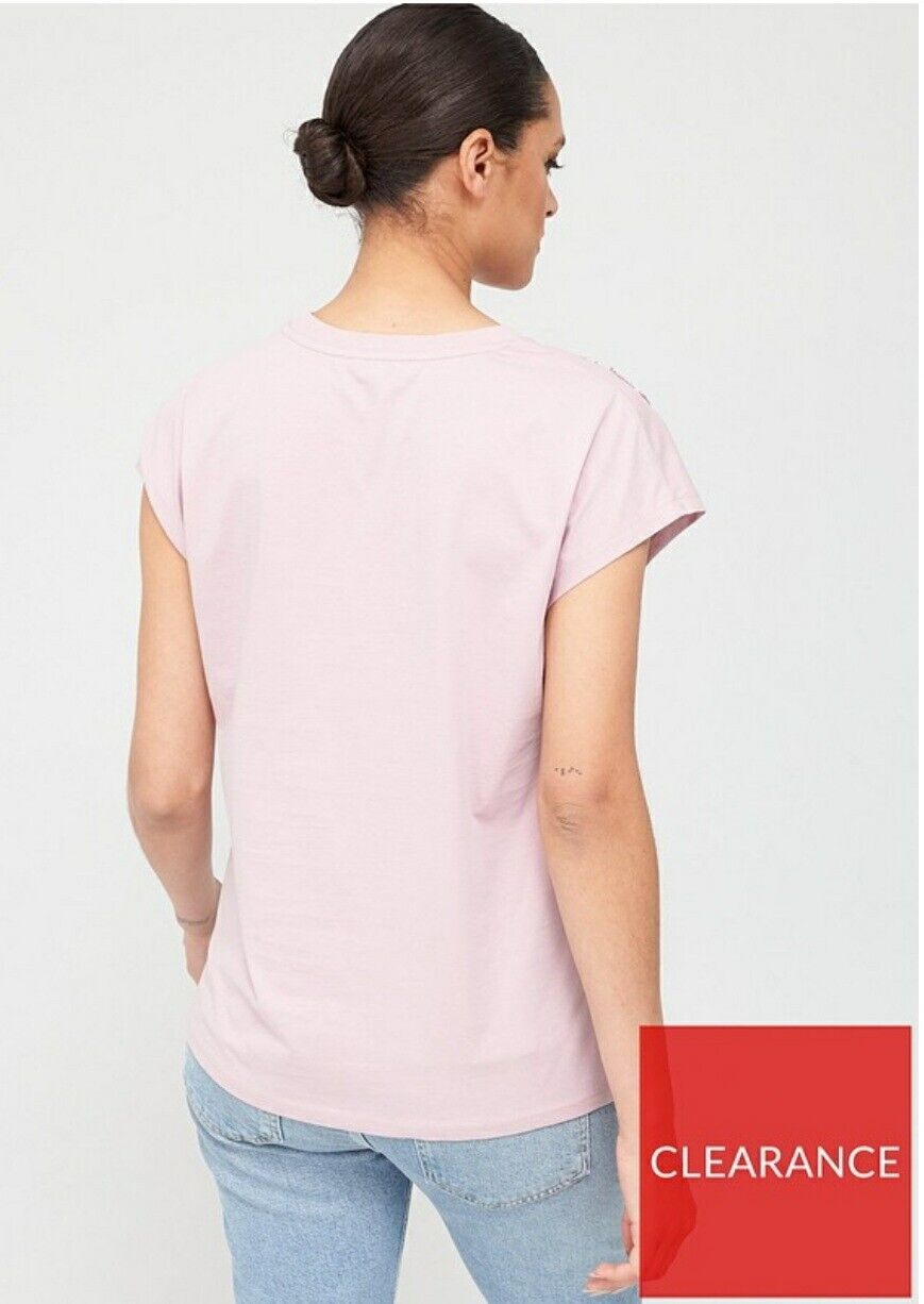 Embellished Tshirt Blush UK 18 ****Ref V454