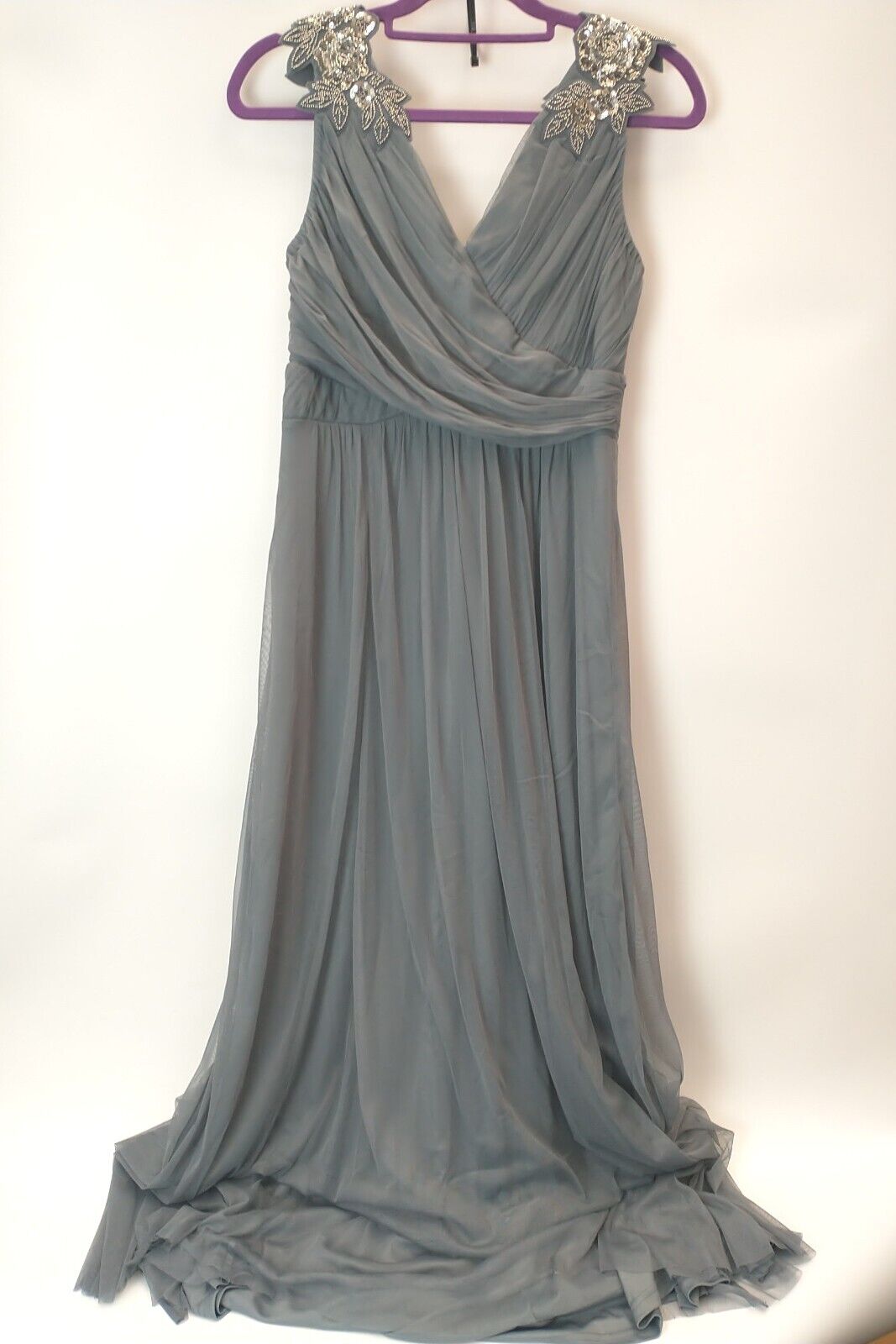 Monsoon Grey Dress. UK 12. **** Ref V27