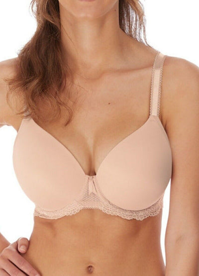 Freya Moulded Demi Expression Bra- Beige. Uk 32D