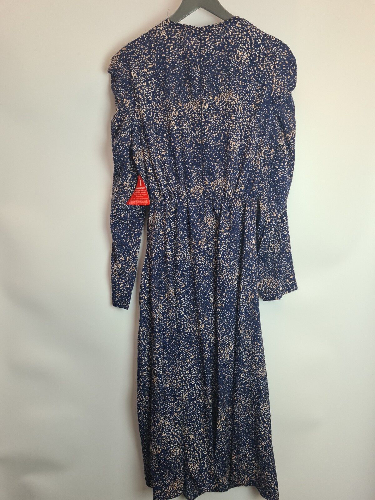 AX PARIS Navy Printed Split Leg Midi Dress Size 10