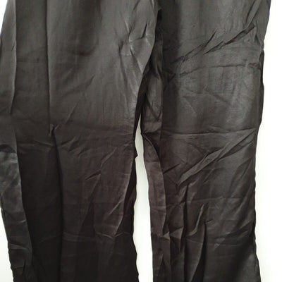 Vila Black Satin Elasticated Waist Trousers Size 8****Ref V40