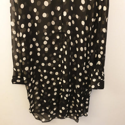 Womens Black Spot Shirt UK 8 ****Ref V501