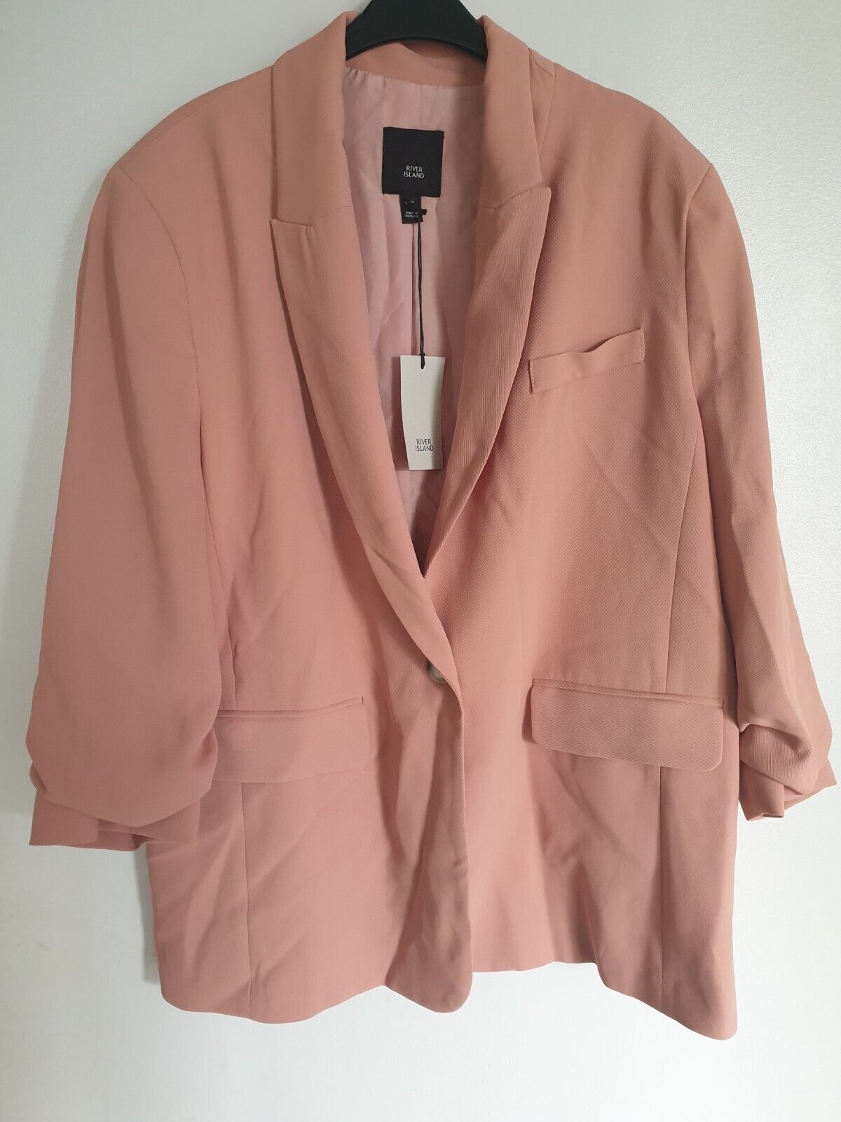 River Island Light Pink Blazer UK 14 ****Ref V520