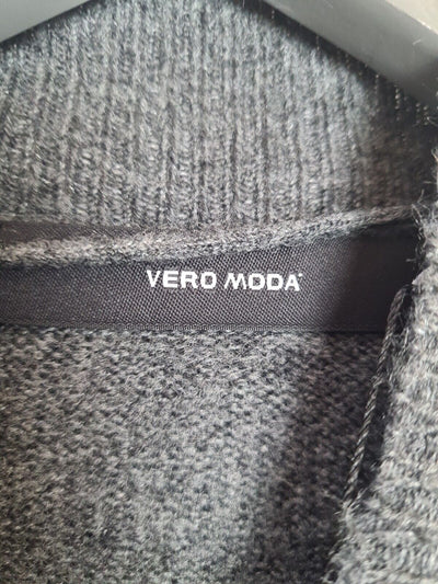 Vera Moda Womens Grey Long Sleeve Knitted Jumper Dress Size XS **** V218