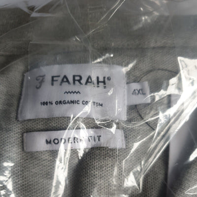 Farah Modern Fit Polo T-shirt Grey Marl Size 4XL****Ref V40