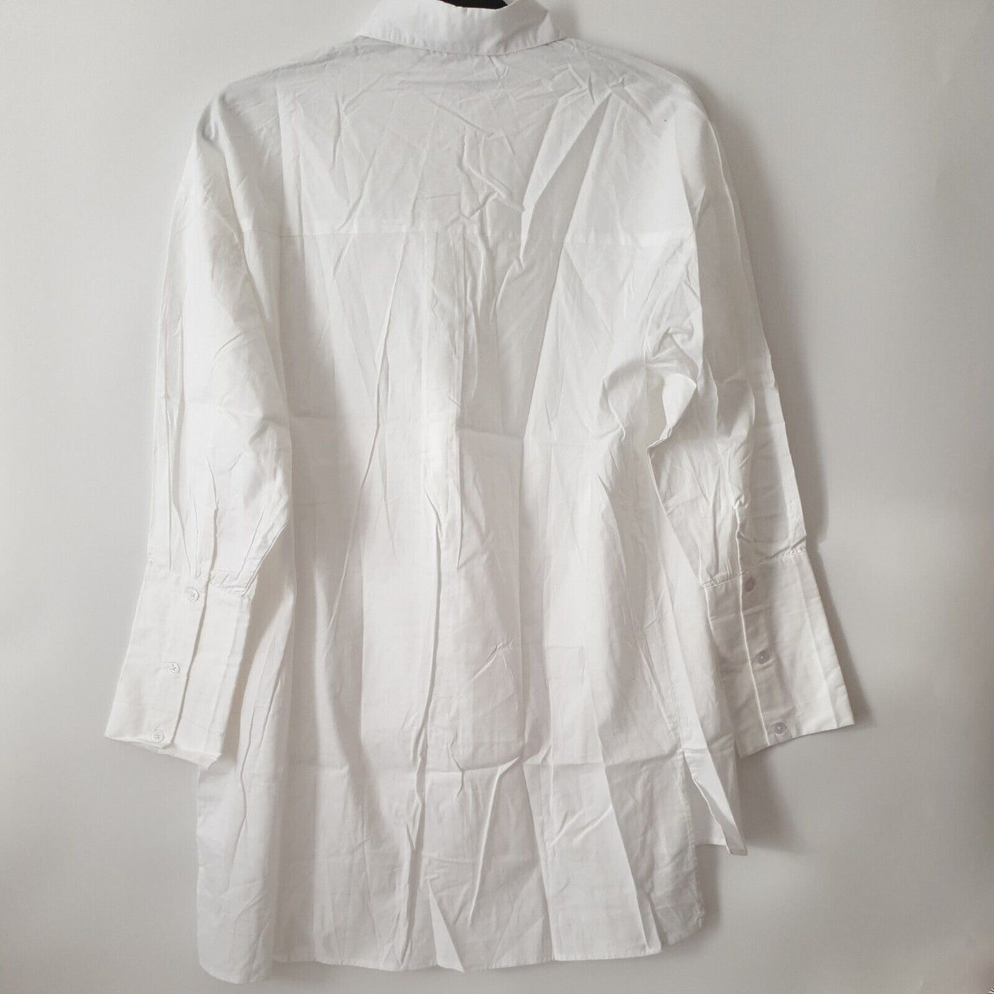 In The Style Lorna Luxe White Oversized Shirt Uk10****Ref V236