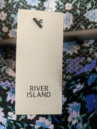 River Island Floral Dress Size 16 long-sleeve**** V30D