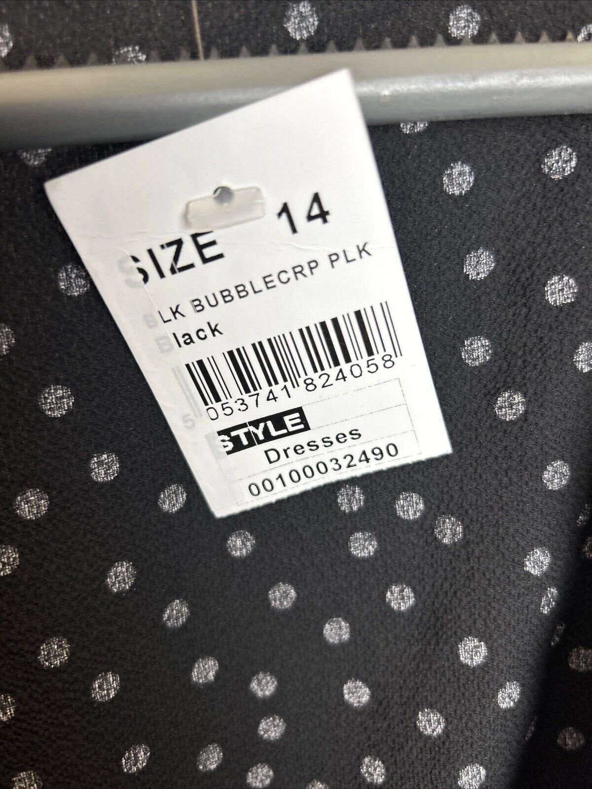 Quiz Polka Dot Wrap Dress - Black. UK 14 **** Ref V41