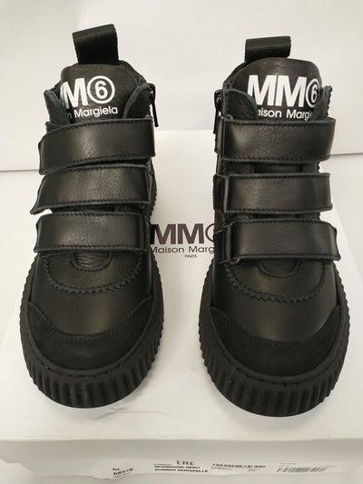 Maison Margiela MM6 Hightop Trainers. Kids UK 11. Black **** RefVS1