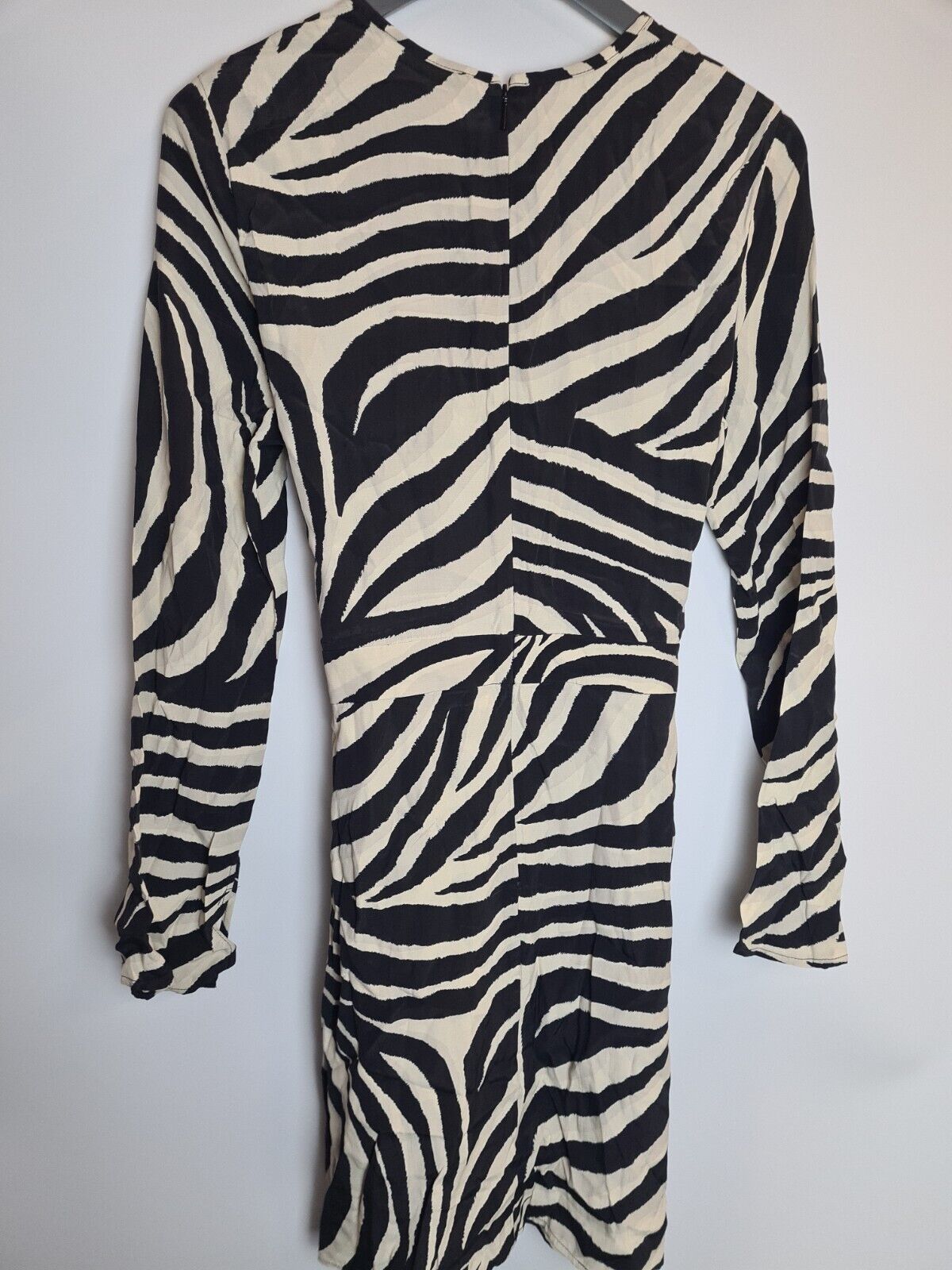 Mango Tie Front Zebra Print Mini Dress ' Monday ' Size 8 **** V140