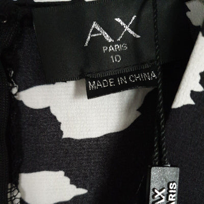 AX Paris Mono Abstract Wrap Midi Print Size 10****Ref V40