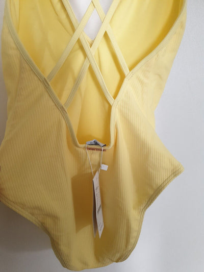 Bondi Bather Multi Strap Swimsuit Yellow Size S Ref K5