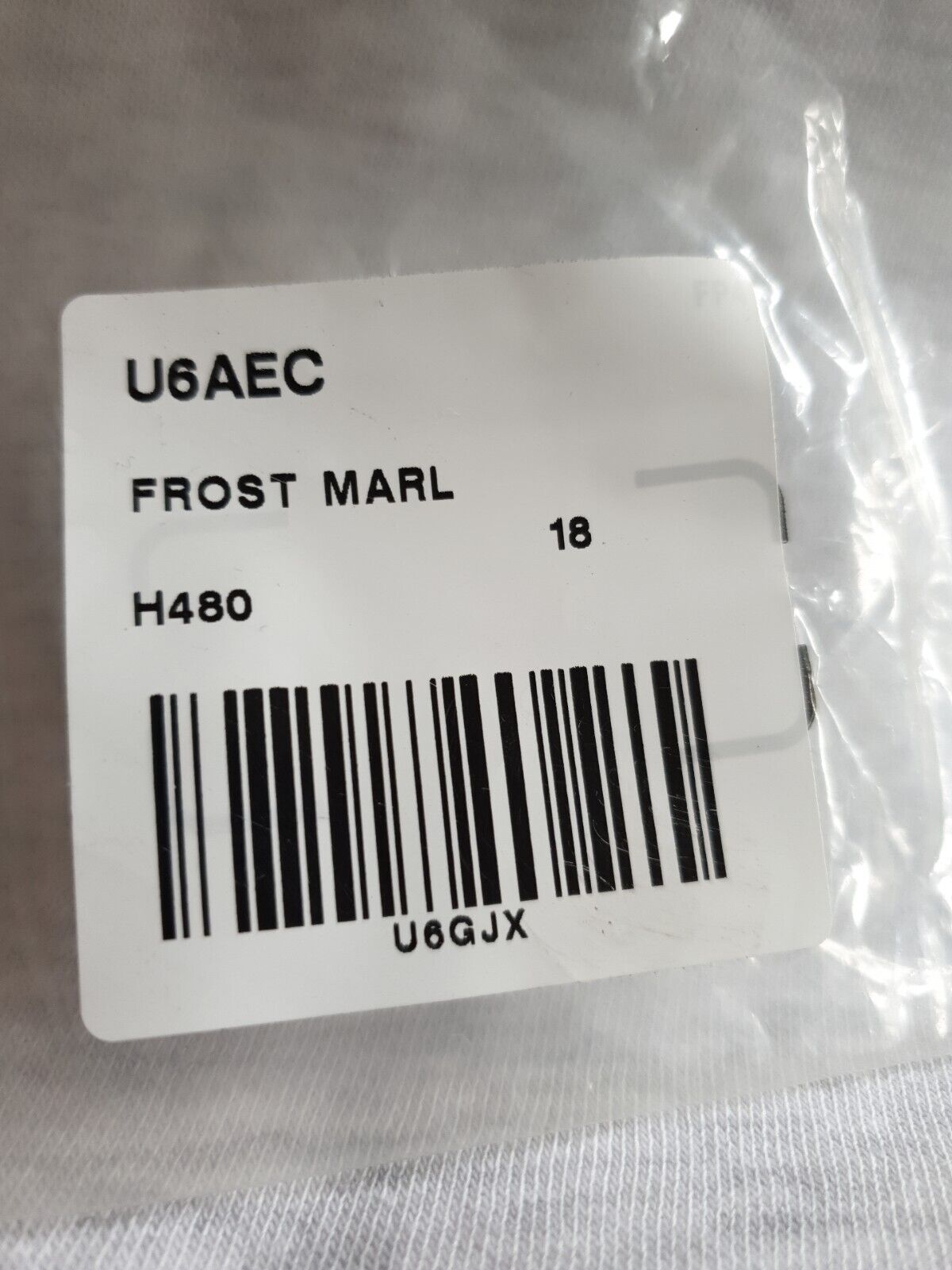 Frost Marl Zip Sleeveless Sweatshirt Uk18****Ref V555