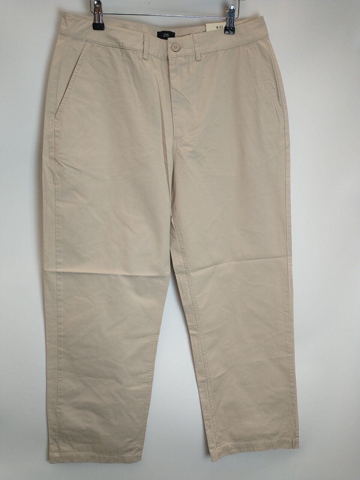 River Island Wide Chino Trousers Men's Size 28R **** V126