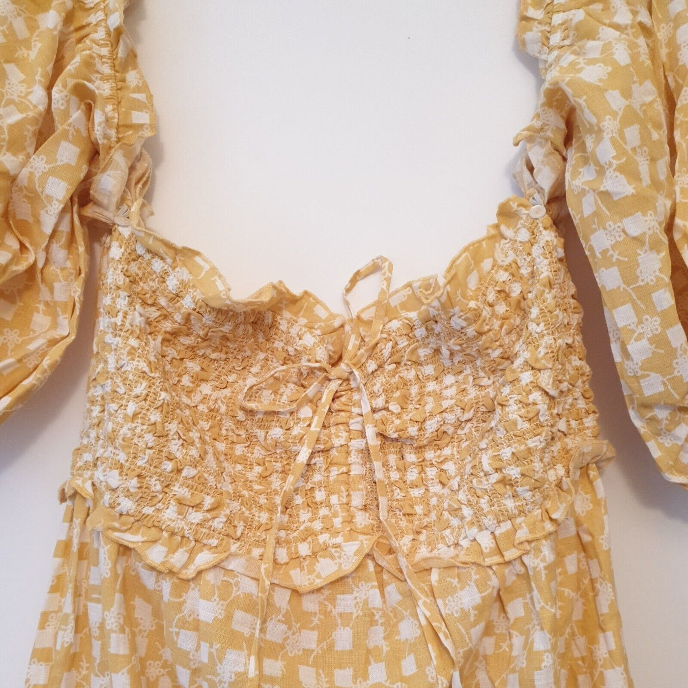 River Island Yellow Beach Dress UkL****Ref V235