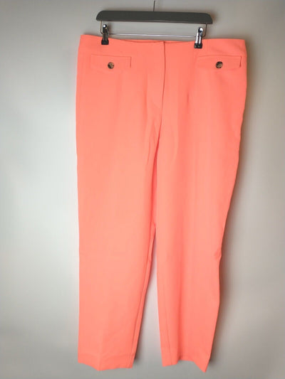 River Island Coral Cigarette Trousers. UK 14 **** Ref V267