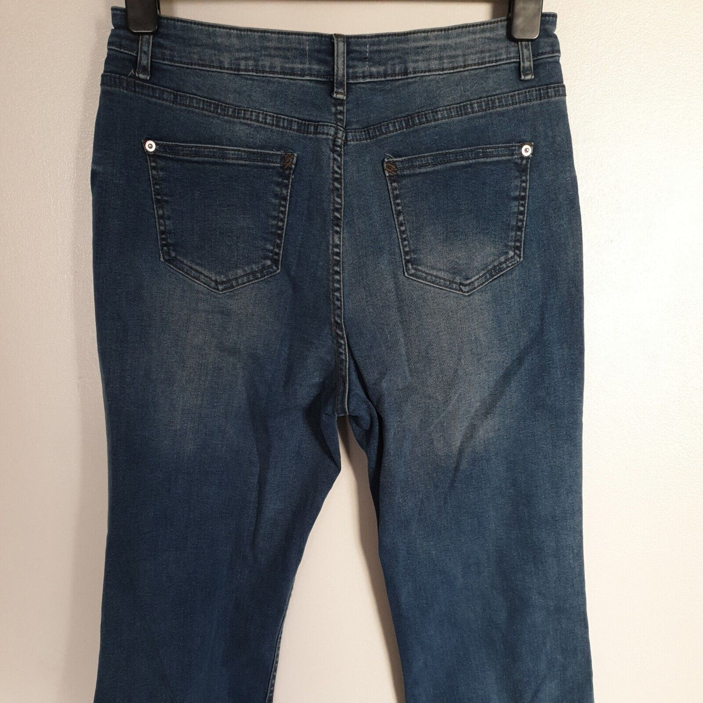 Missguided Blue Flared Denim Jeans Uk12****Ref V187