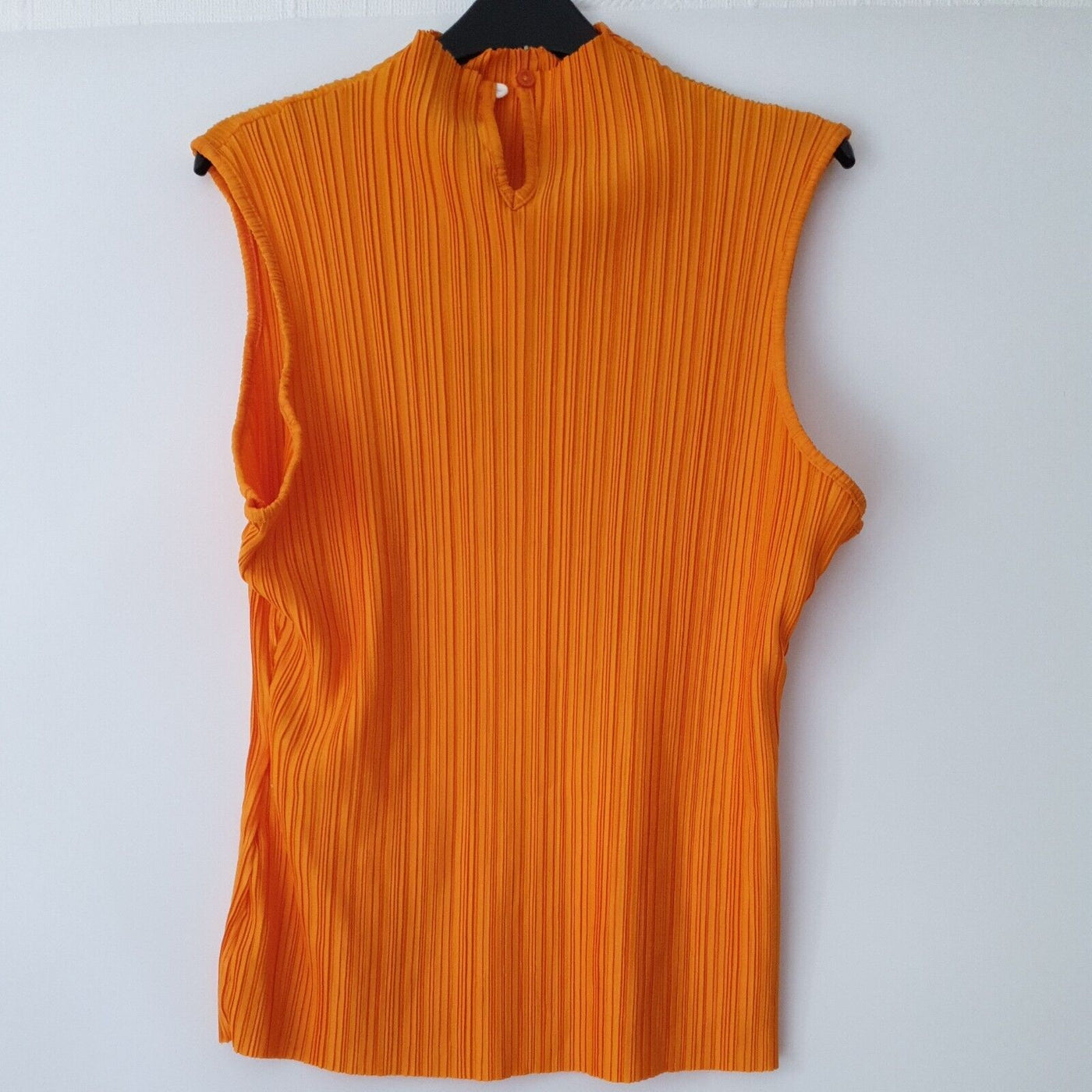 Missguided Orange high neck Sleeveless Top Uk 10 ****Ref V250