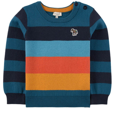 Paul Smith Junior Blue Multi Stripe Jumper. UK 2 Years. *** SW10