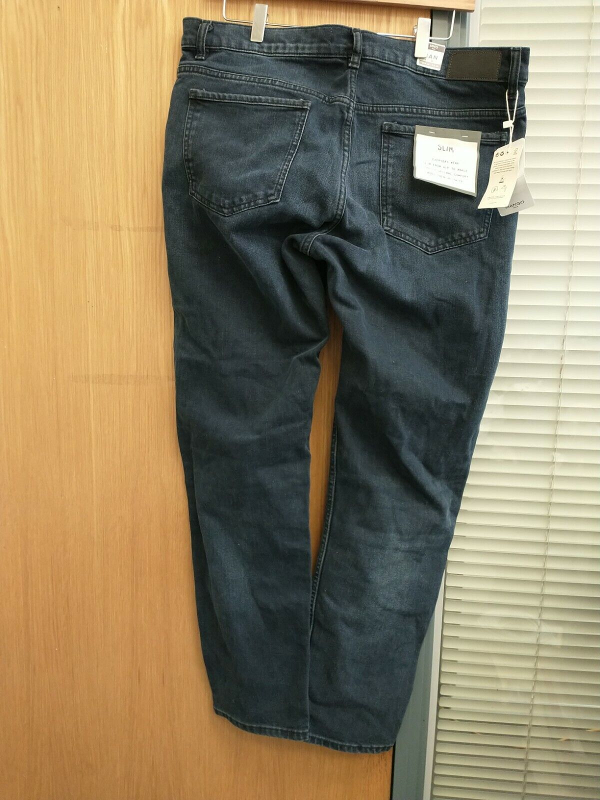 Mangoman JAN Slim Fit Dark Blue Jeans. UK38". New Ref Y19