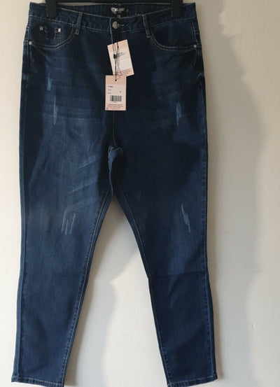 Missguided Plus Sinner Jean W Seam Detail Blue Uk18****Ref V106