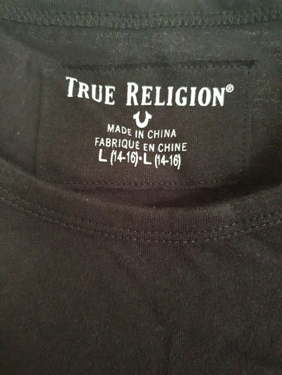 true religion Black Tshirt Boys Size L Ref K5